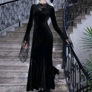 Velvet Goth Long Dress